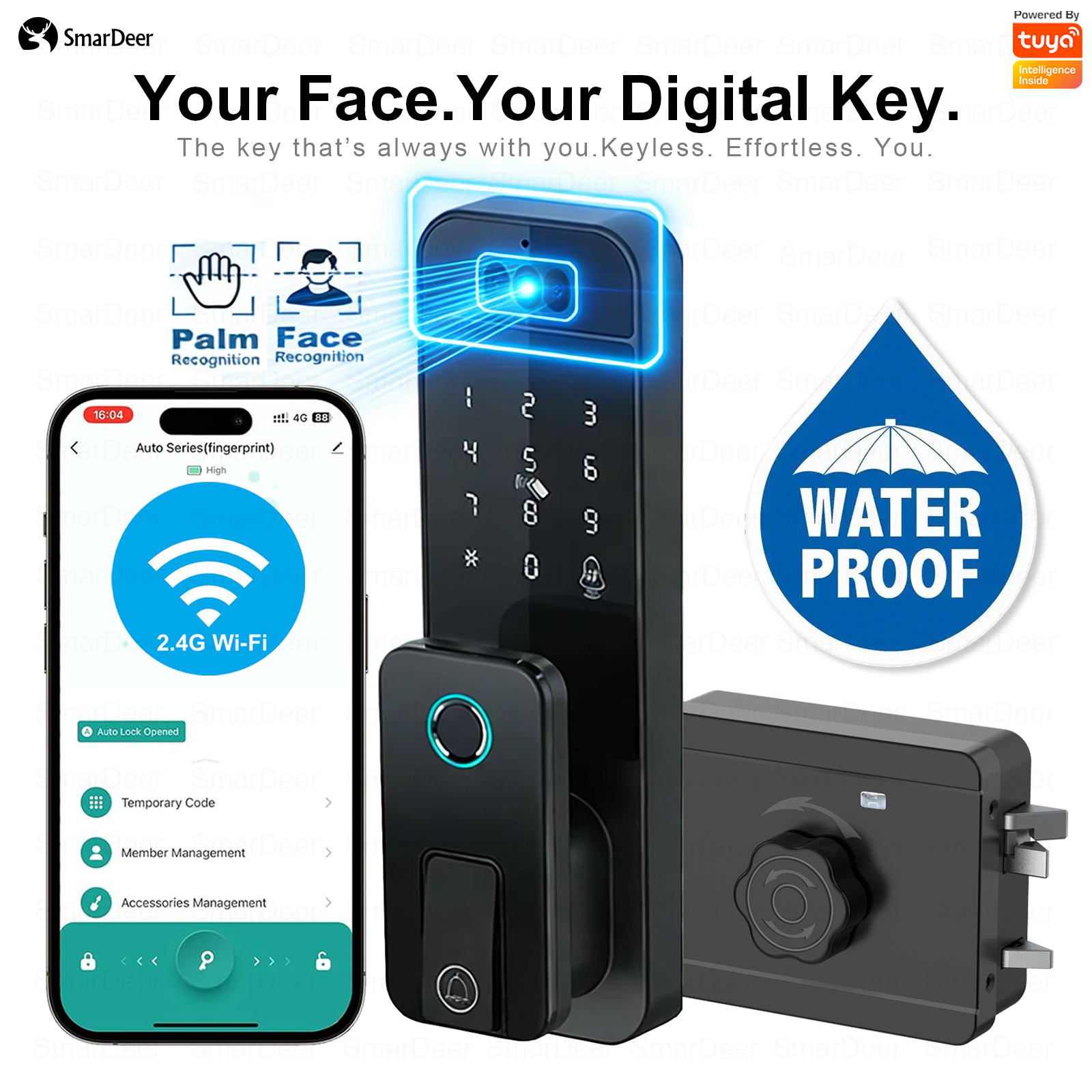 Smart Garden Outdoor - Waterproof Outdoor Smart Door Lock Fingerprint