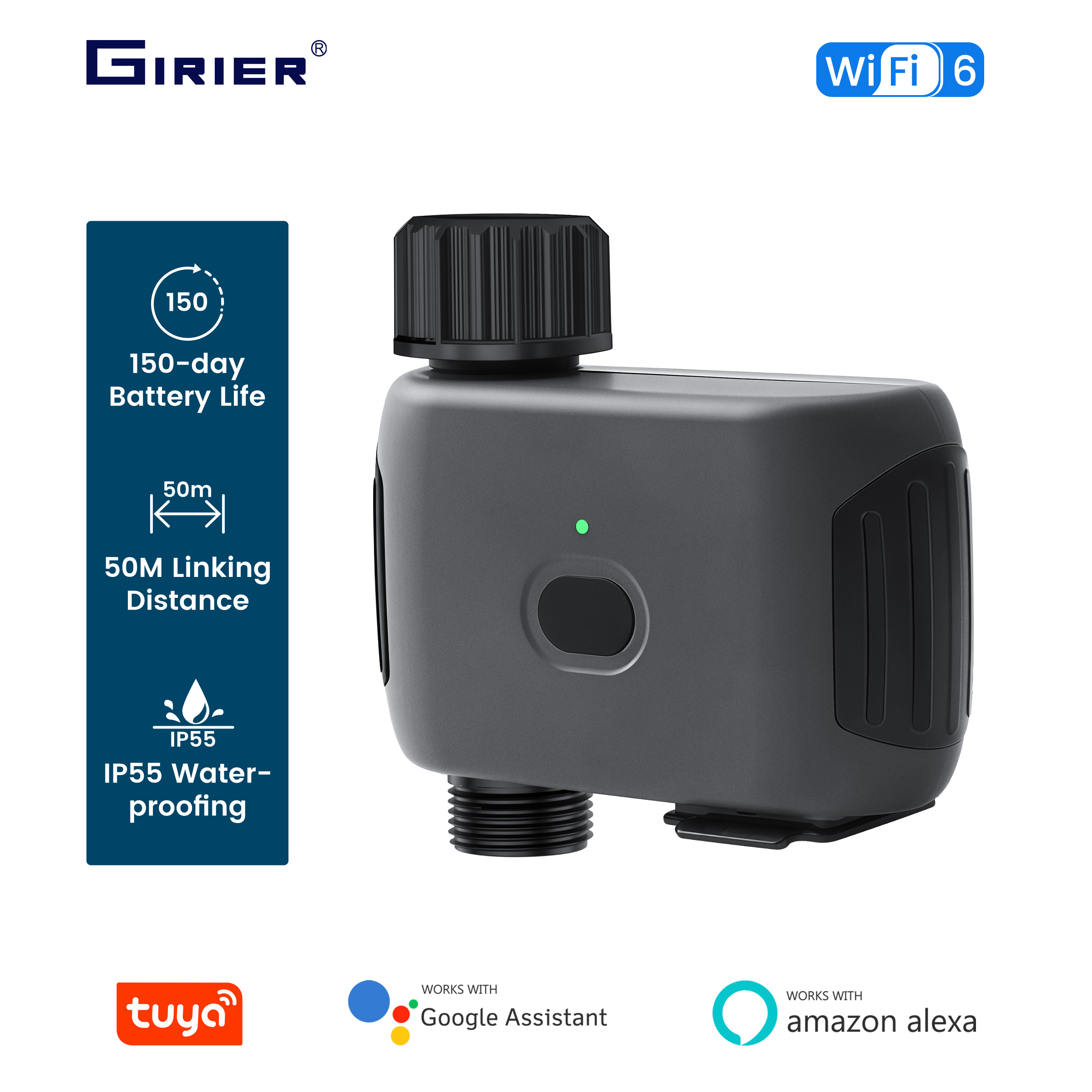Smart Garden System - GIRIER Tuya Smart Water Timer WiFi