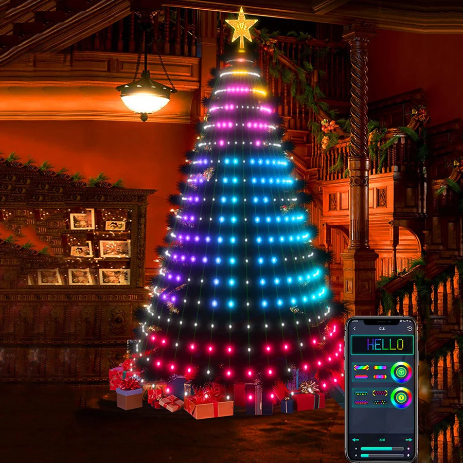 Smart Garden Ornaments - Smart Christmas Ornamental Tree Lamps APP