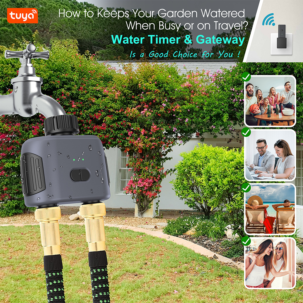 Smart Garden Tap Timer - Tuya Zigbee/Bluetooth Water Timer Controller Valve