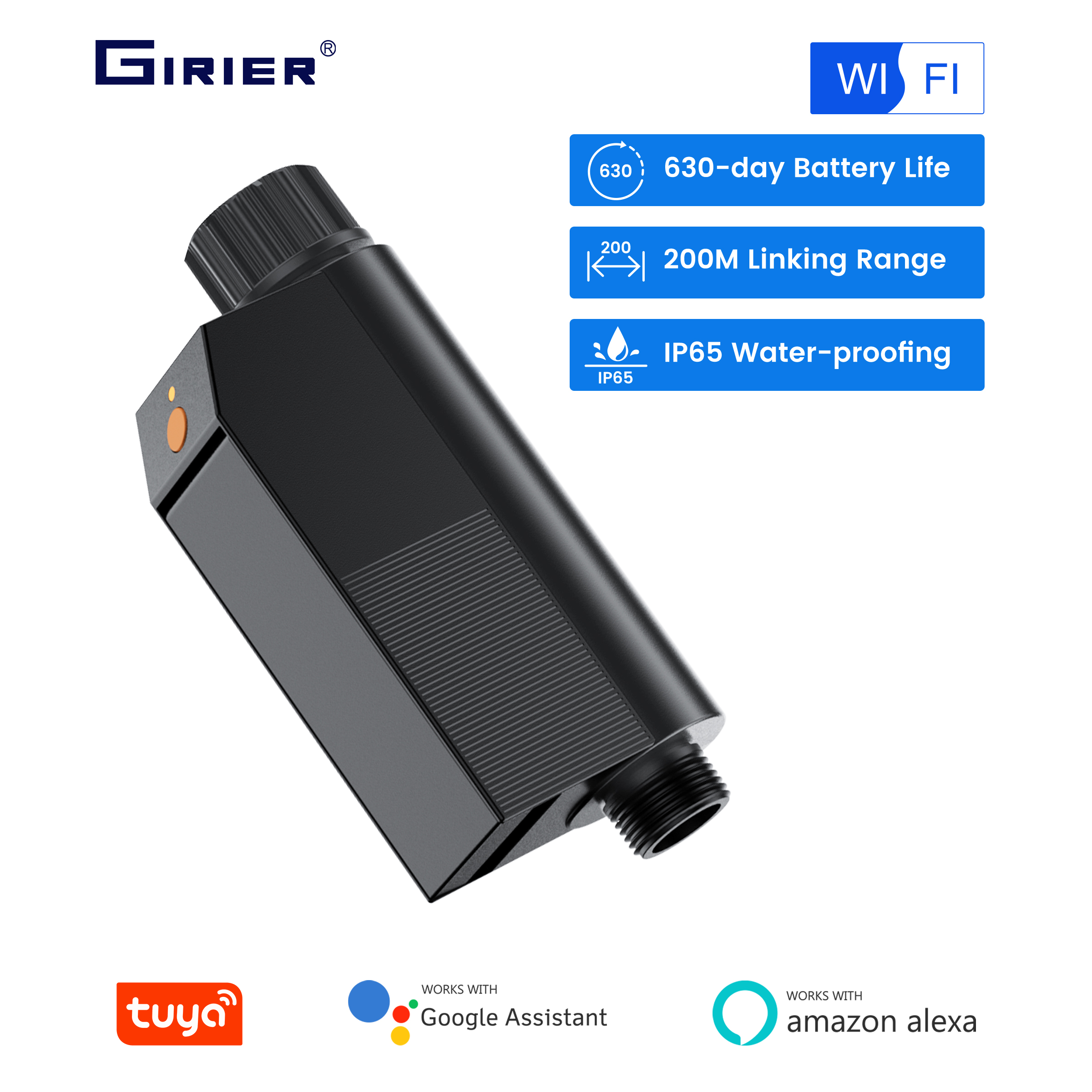 Smart Garden Tap Timer - GIRIER Tuya Smart Water Timer WiFi