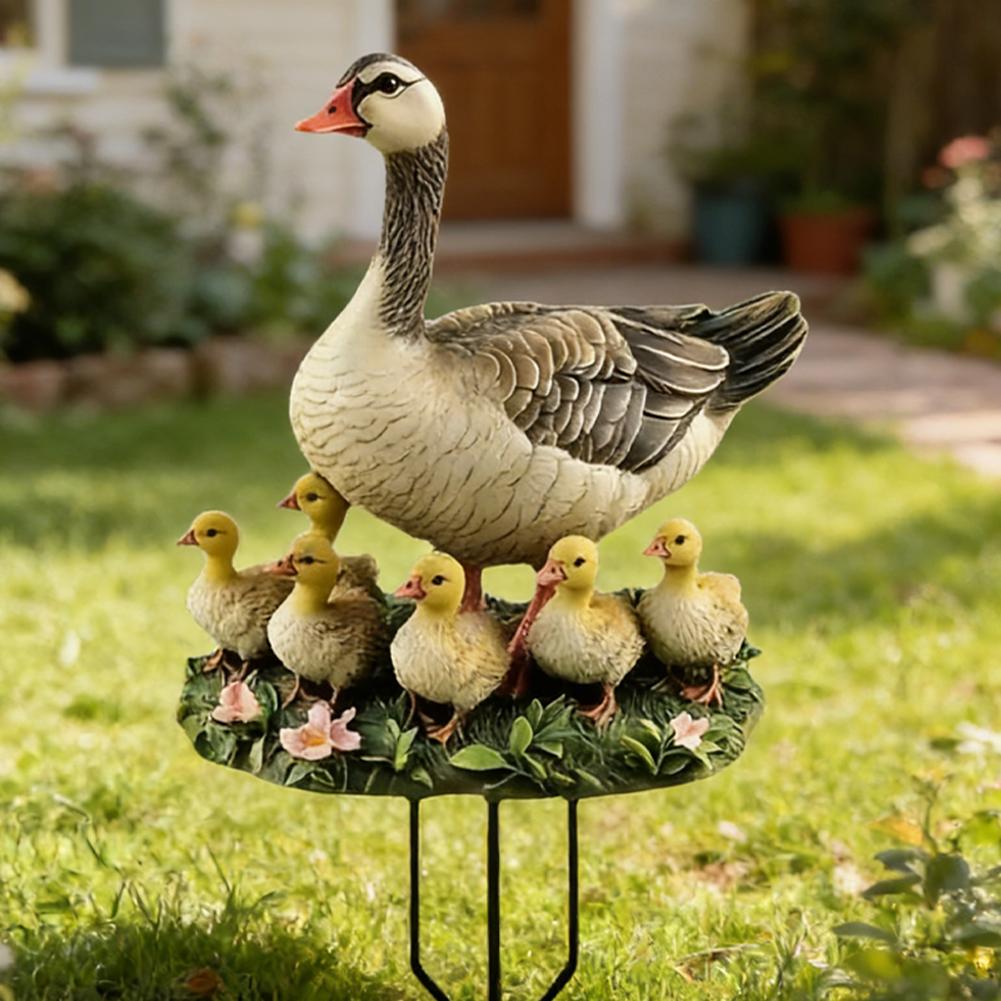 Smart Garden Ornaments - 2D DUCK Flat Acrylic Garden Pile