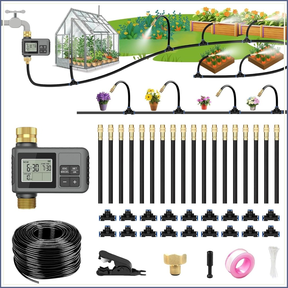 Smart Garden System - Smart Drip Irrigation System 60ft with