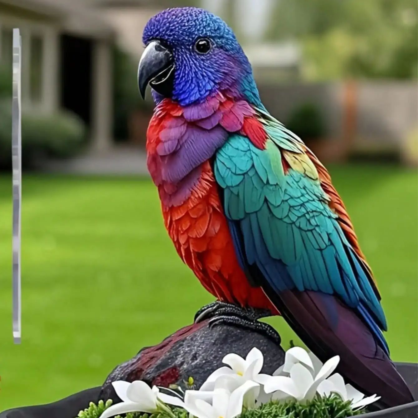 Smart Garden Ornaments - 1PCS Bright and Colorful Parrot Outdoor