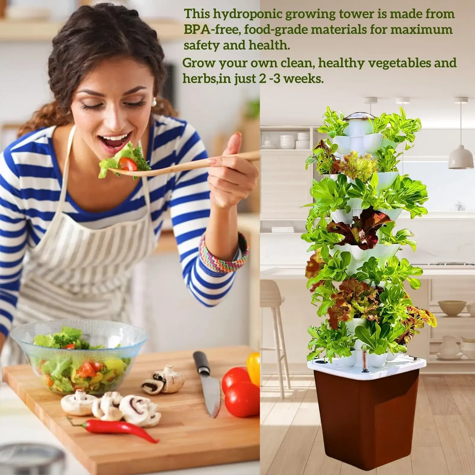 Smart Vertical Hydroponic Gard - Smart Garden System recension och pris