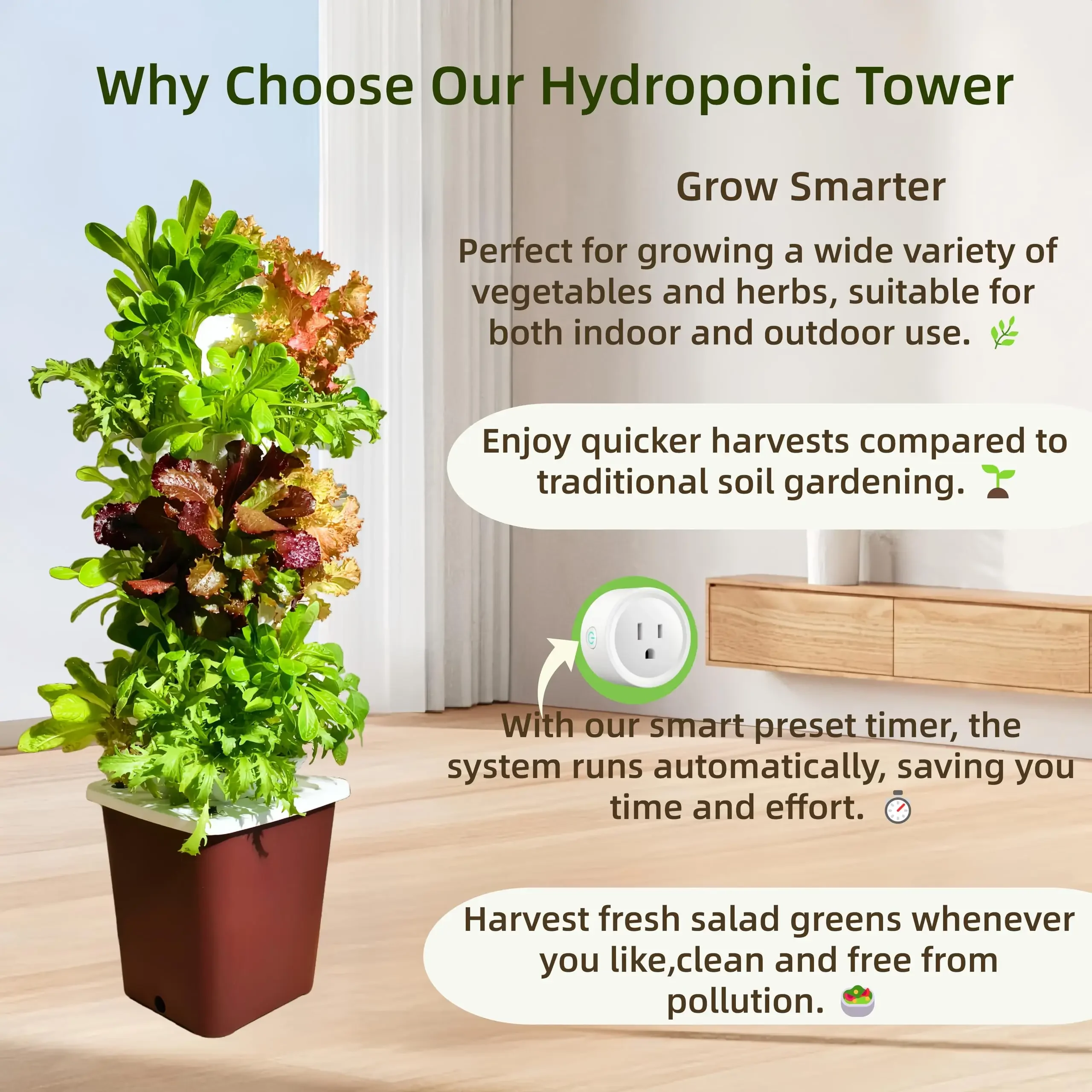 Smart Vertical Hydroponic Gard - Smart Garden System recension och pris