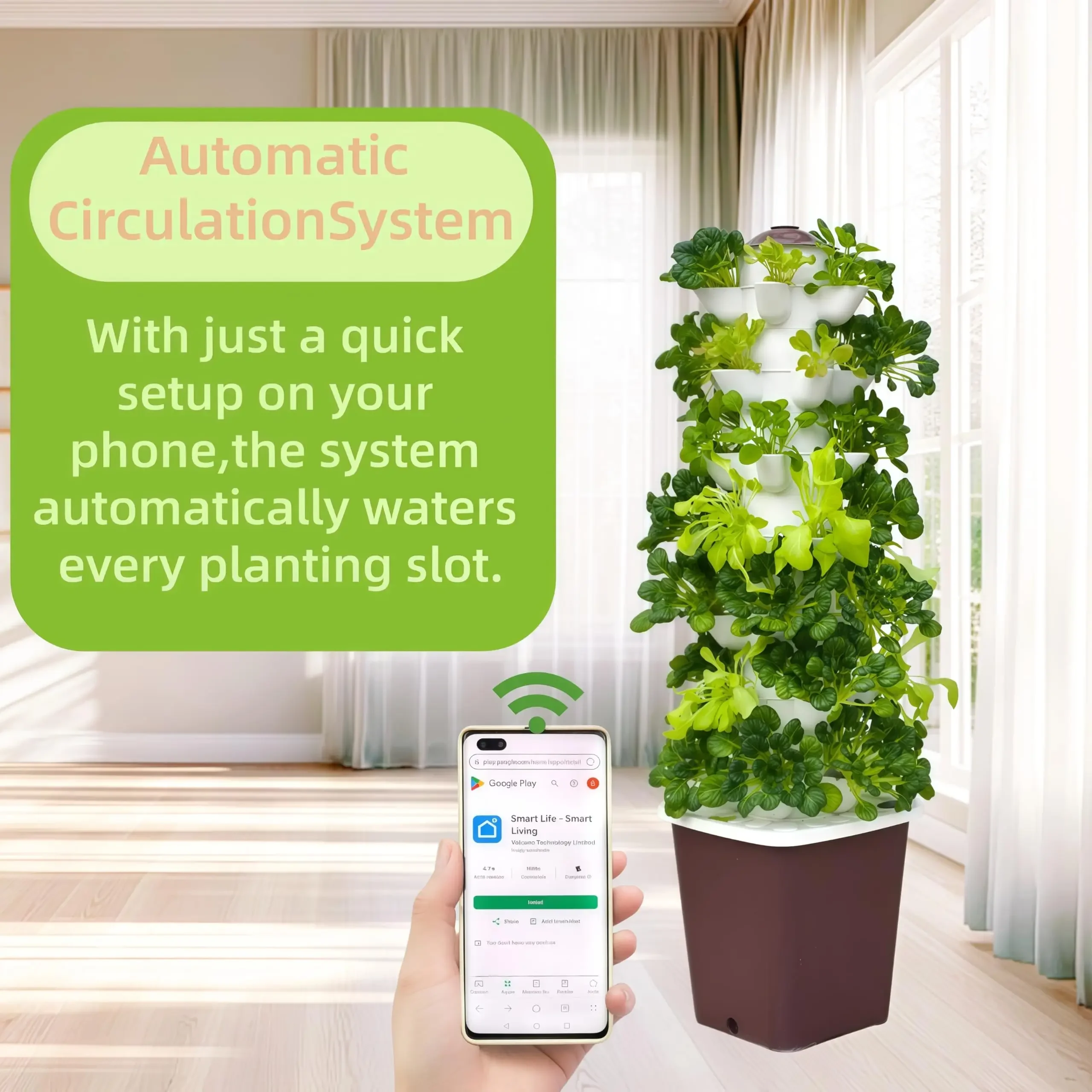 Smart Vertical Hydroponic Gard - Smart Garden System recension och pris