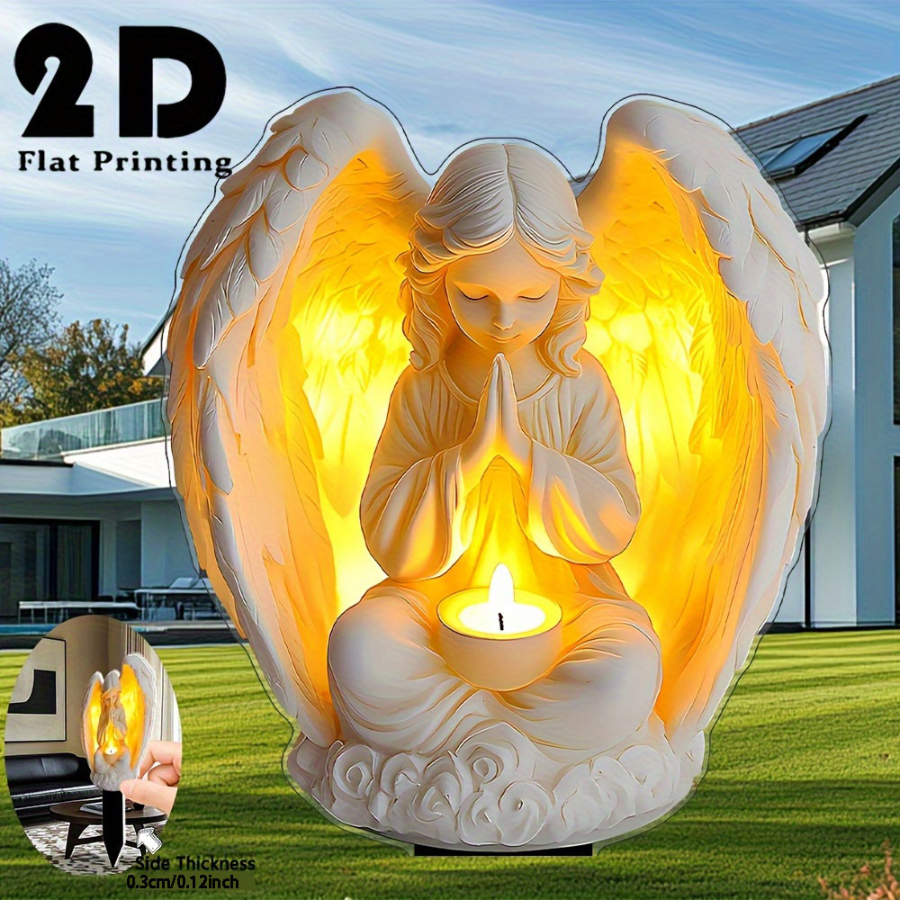 2D flat eternal light angel an - Smart Garden Ornaments recension och pris