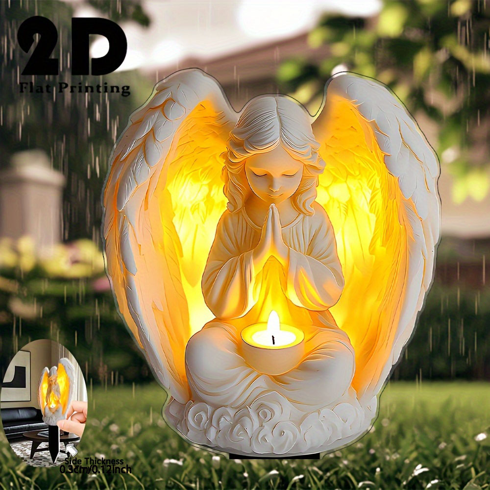 2D flat eternal light angel an - Smart Garden Ornaments recension och pris