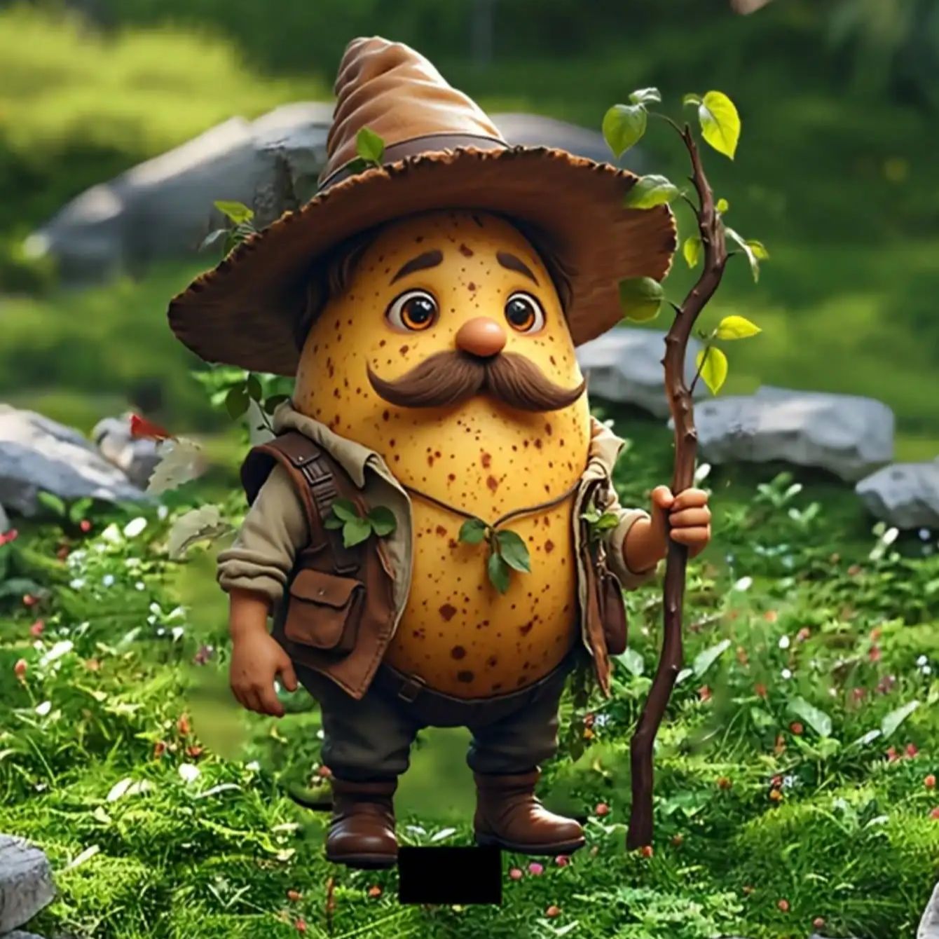 1PCS Cute Potato Elderly Outdo - Smart Garden Ornaments recension och pris