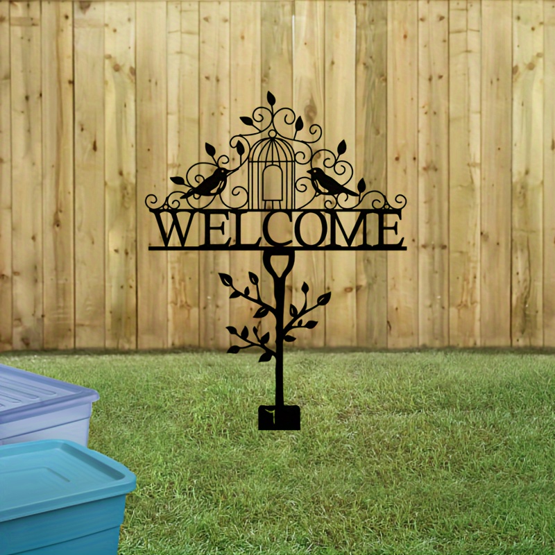 1pc Rustic Metal Welcome Bird  - Smart Garden Ornaments recension och pris