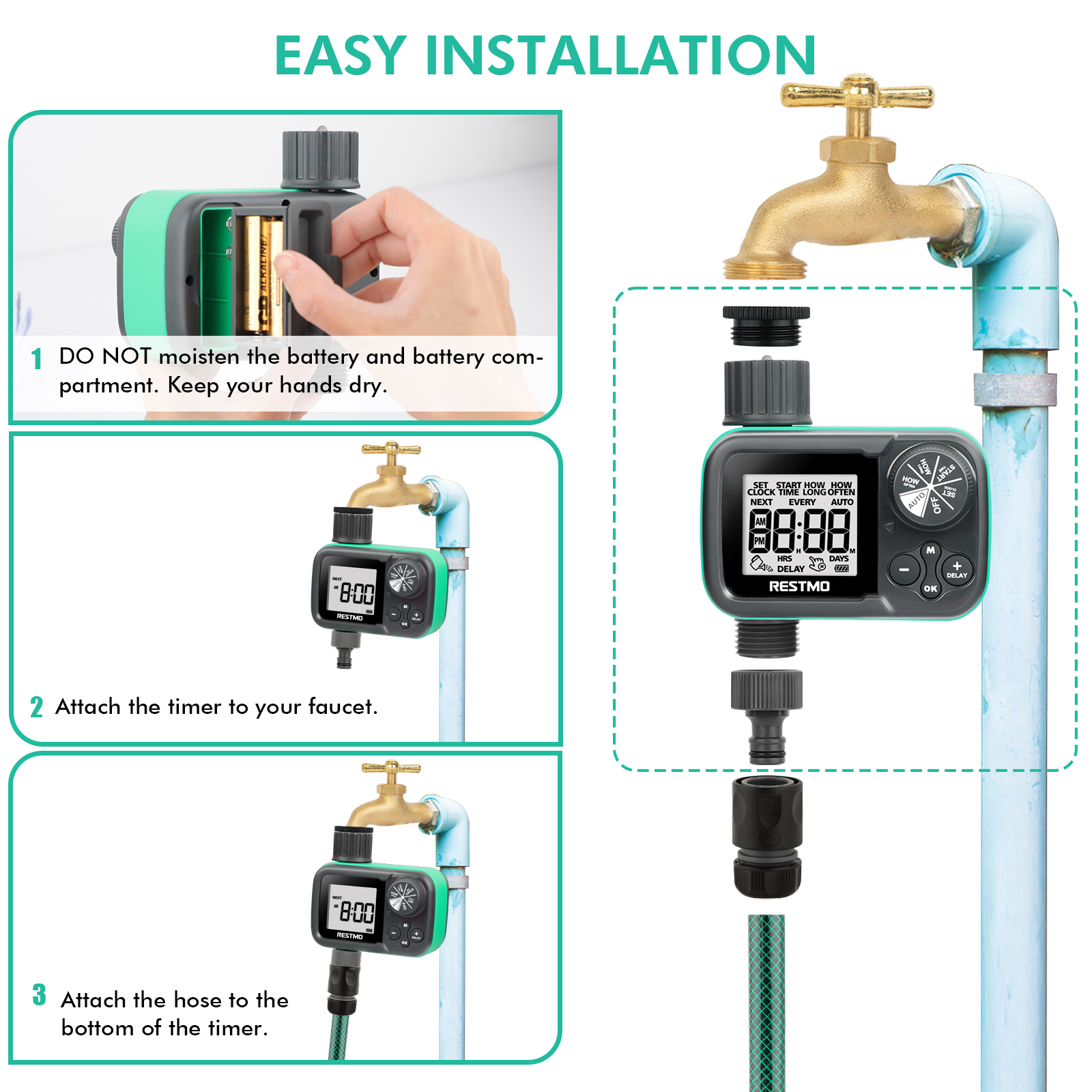 Automatic Ball Valve Water Tim - Smart Garden Tap Timer recension och pris