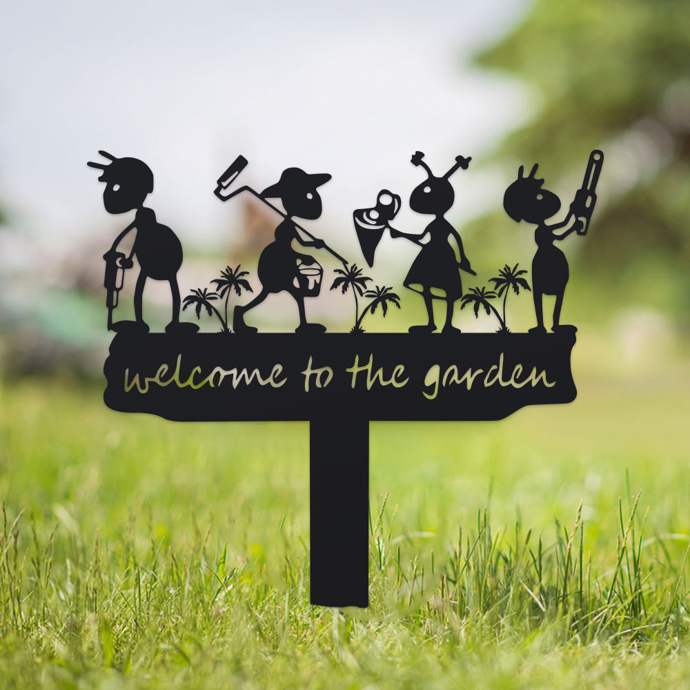 1pc Metal Rustic Metal Ant Sil - Smart Garden Ornaments recension och pris