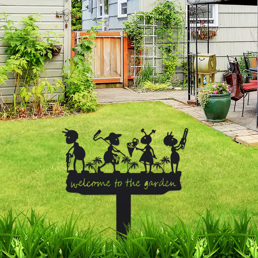 1pc Metal Rustic Metal Ant Sil - Smart Garden Ornaments recension och pris