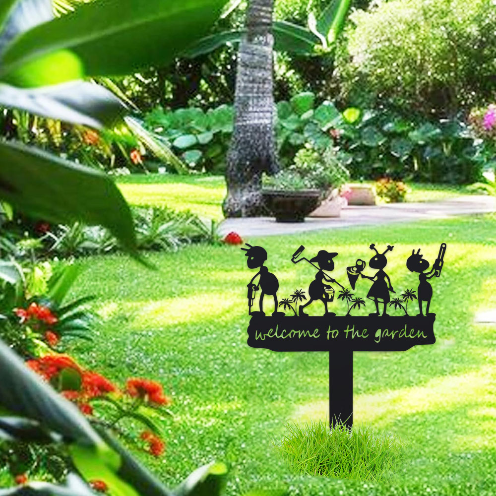 1pc Metal Rustic Metal Ant Sil - Smart Garden Ornaments recension och pris
