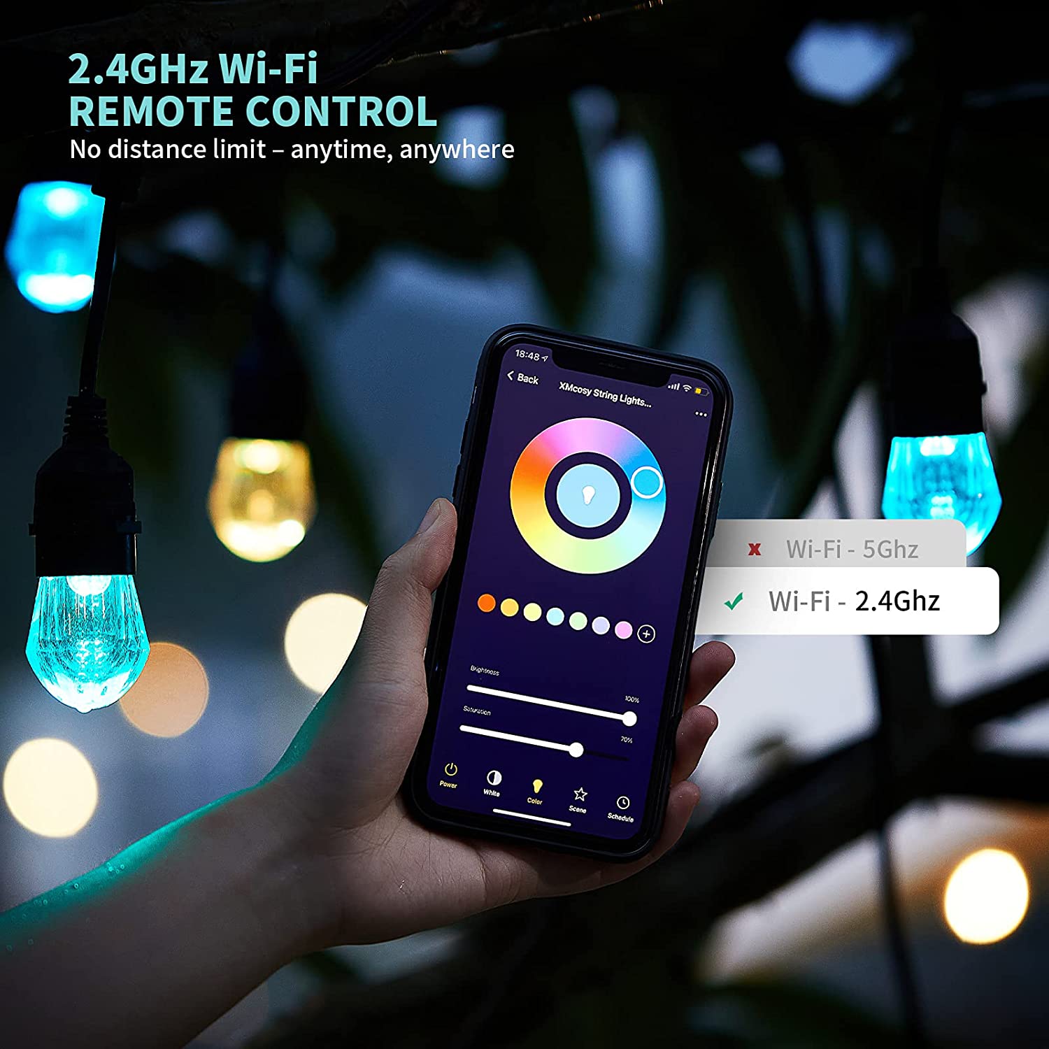 WiFi Tuya Smart RGB LED String - Smart Garden Outdoor recension och pris