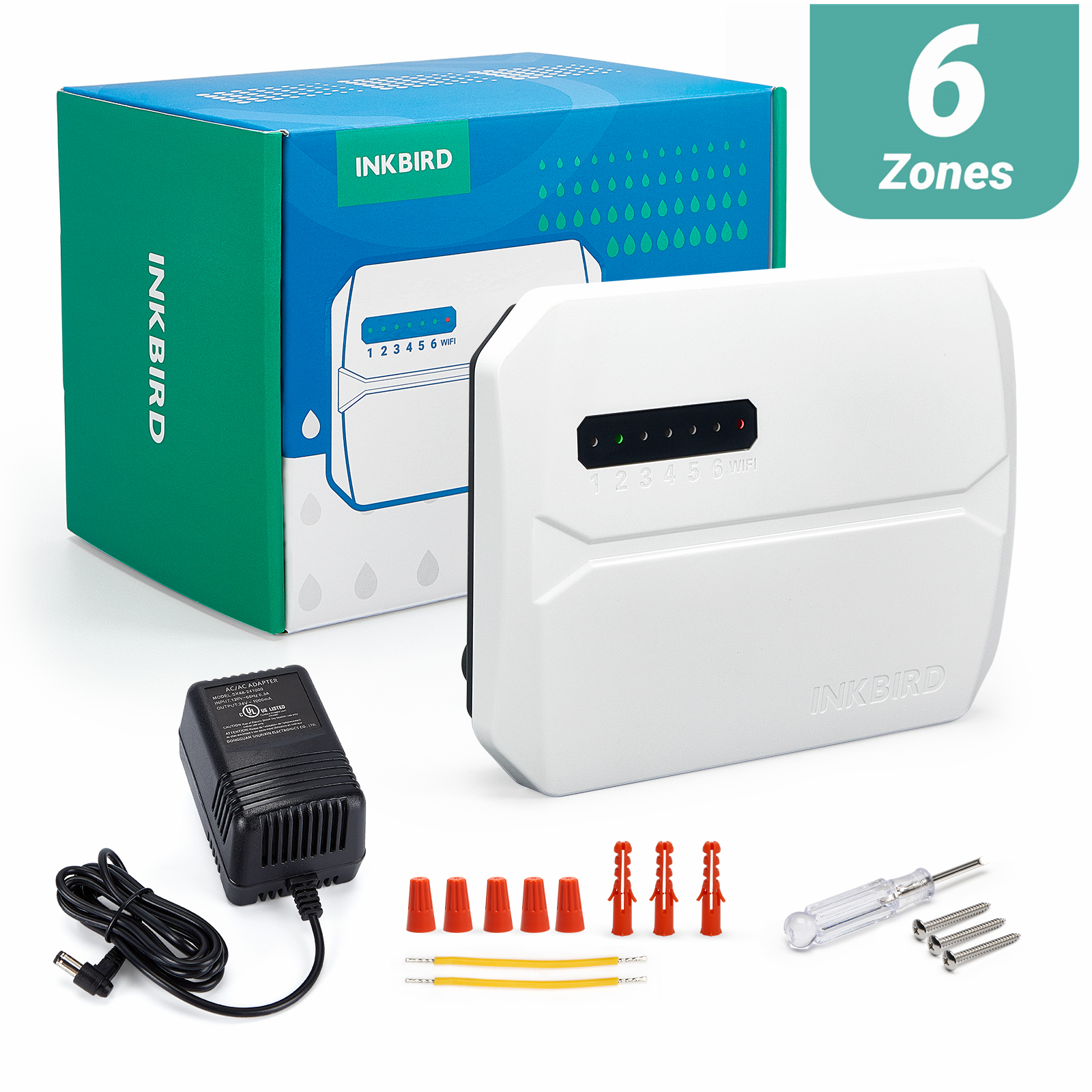 INKBIRD Wi-Fi 6-Zone Auto Irri - Smart Garden Tap Timer recension och pris