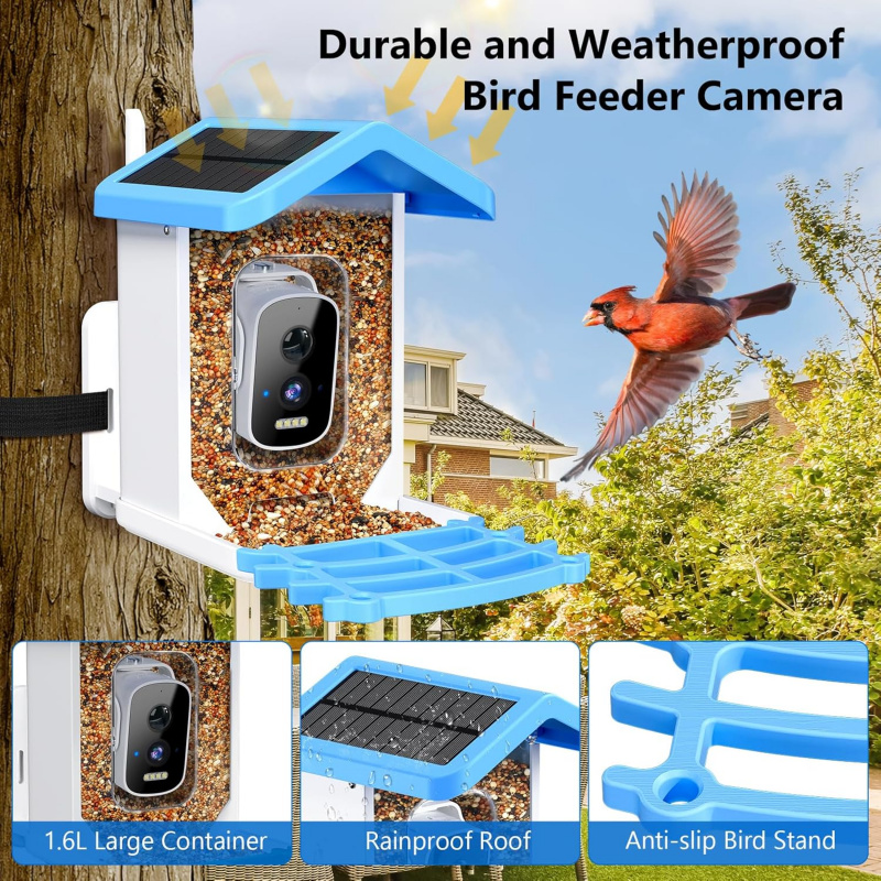 WiFi Smart Bird Feeder with Ca - Smart Garden Outdoor recension och pris