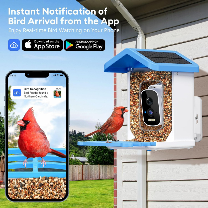 WiFi Smart Bird Feeder with Ca - Smart Garden Outdoor recension och pris