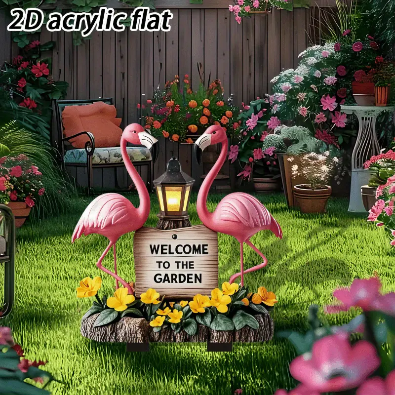 1PCS Flamingo Outdoor Decorati - Smart Garden Ornaments recension och pris