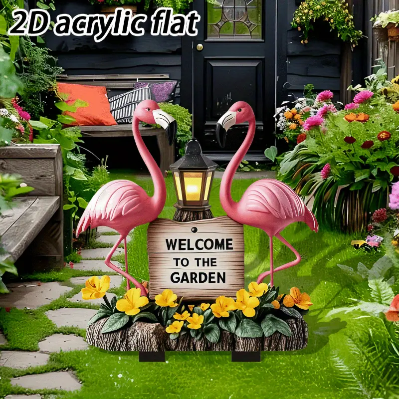 1PCS Flamingo Outdoor Decorati - Smart Garden Ornaments recension och pris