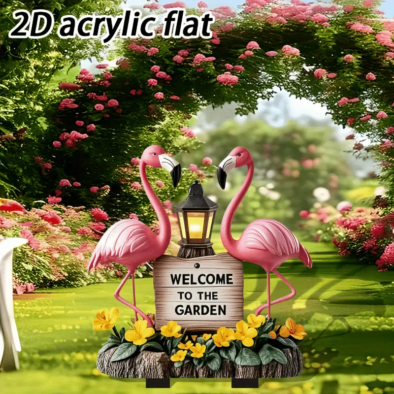1PCS Flamingo Outdoor Decorati - Smart Garden Ornaments recension och pris