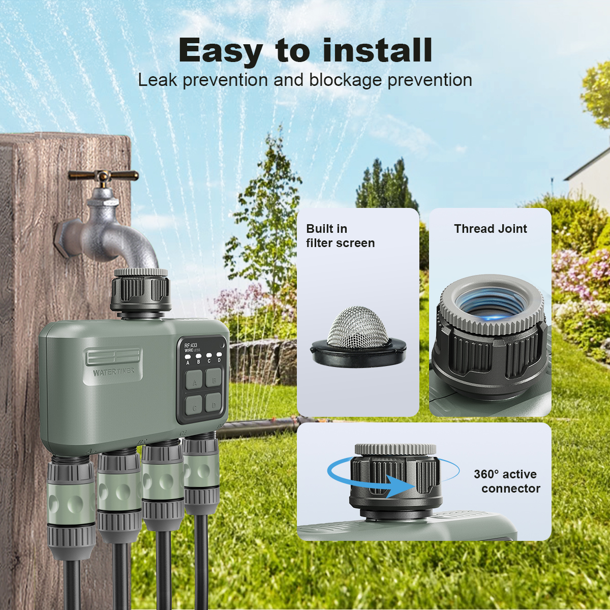4 Outlet Programmable Water Ti - Smart Garden Outdoor recension och pris