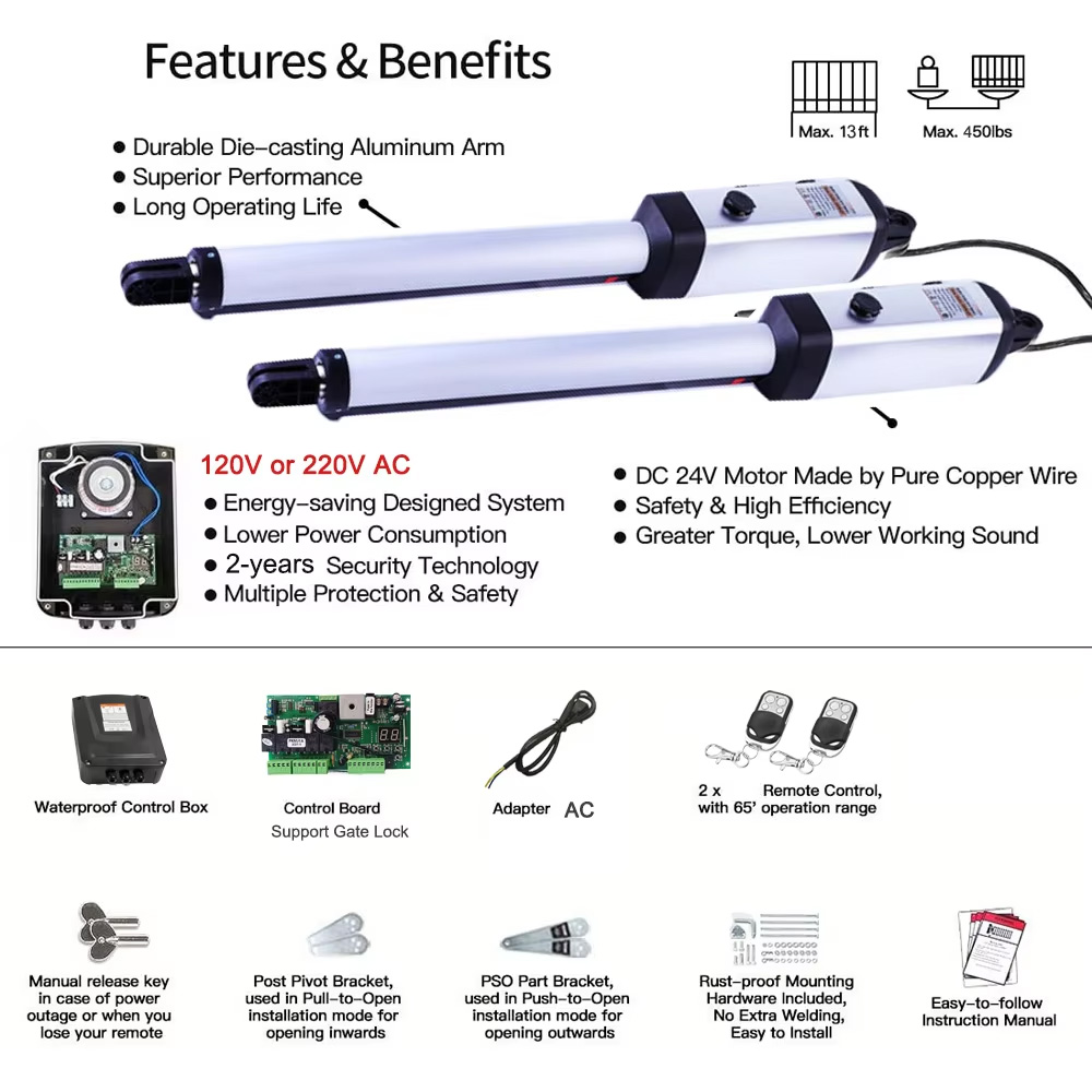 MK703 Automatic Swing Gate Ope - Smart Garden Apple recension och pris