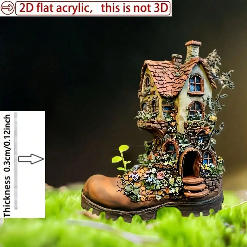 1PCS shoe shaped fairy tale ca - Smart Garden Ornaments recension och pris