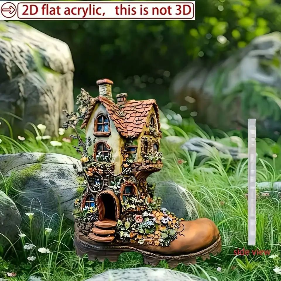1PCS shoe shaped fairy tale ca - Smart Garden Ornaments recension och pris