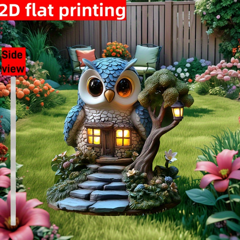 1pcs Owl Tree House Outdoor Ga - Smart Garden Ornaments recension och pris
