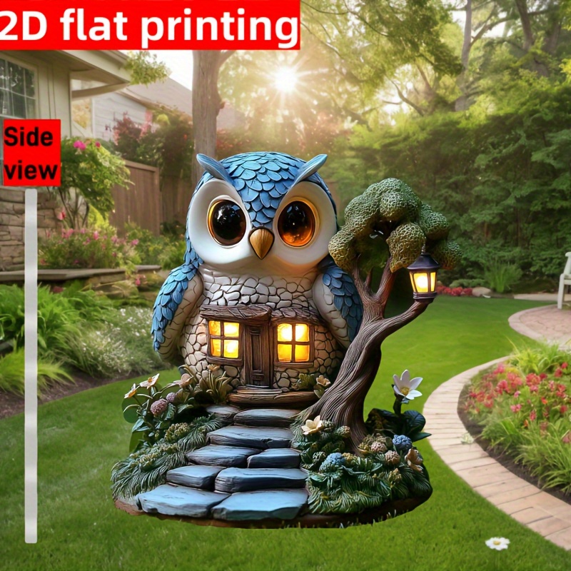 1pcs Owl Tree House Outdoor Ga - Smart Garden Ornaments recension och pris