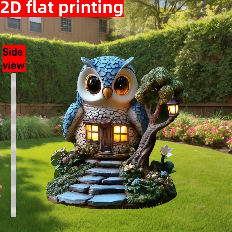 1pcs Owl Tree House Outdoor Ga - Smart Garden Ornaments recension och pris