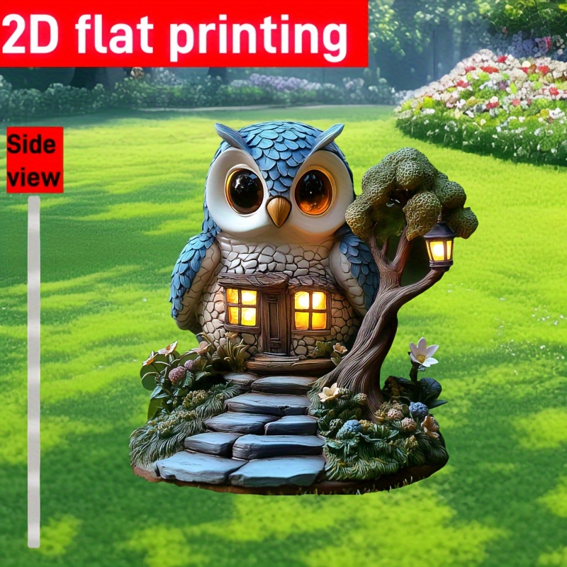 1pcs Owl Tree House Outdoor Ga - Smart Garden Ornaments recension och pris