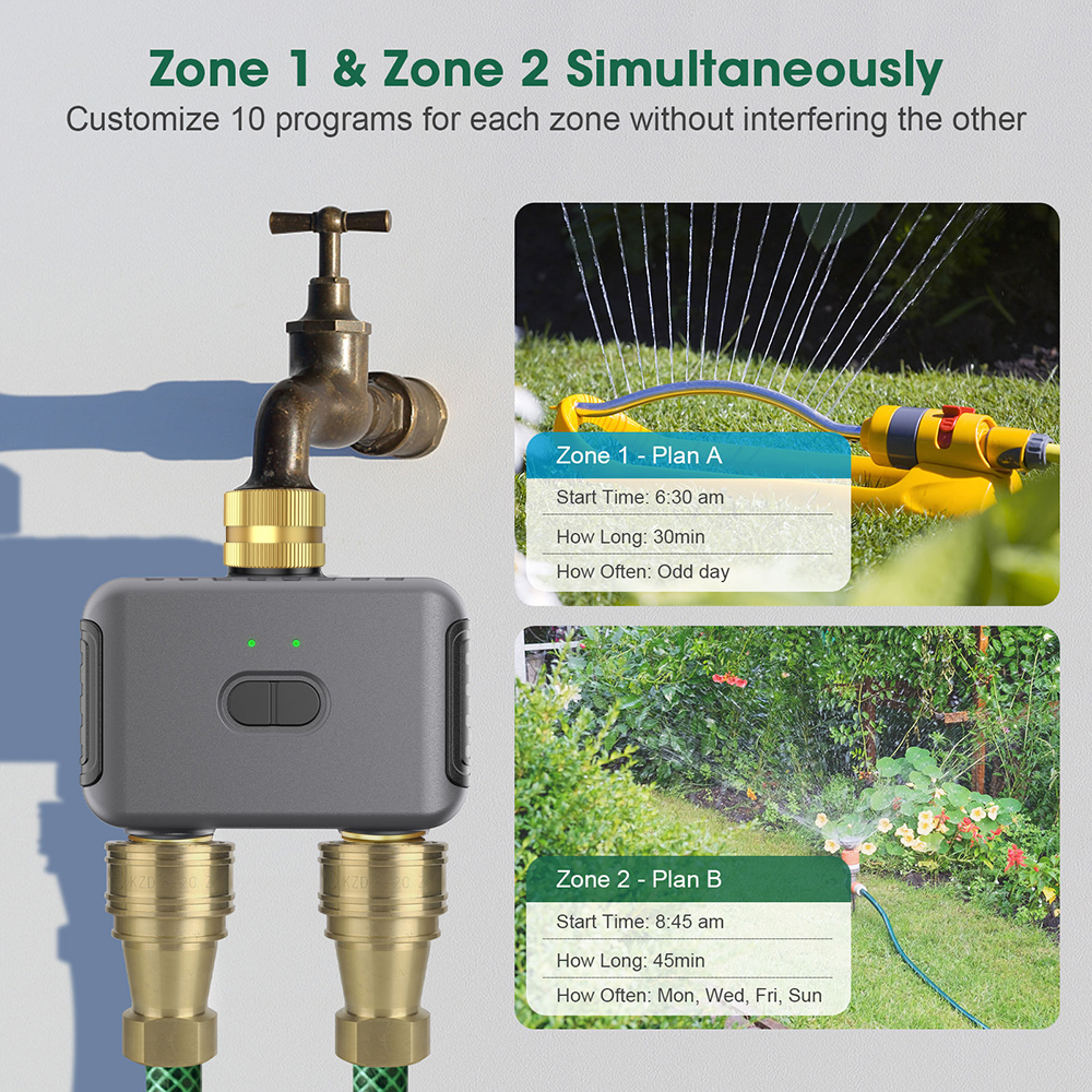 Tuya 2 Zone Watering Timer Gar - Smart Garden System recension och pris